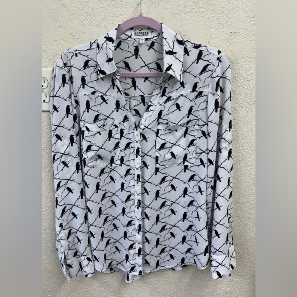 Express Portofino Raven/ Crow Blouse **ISO**